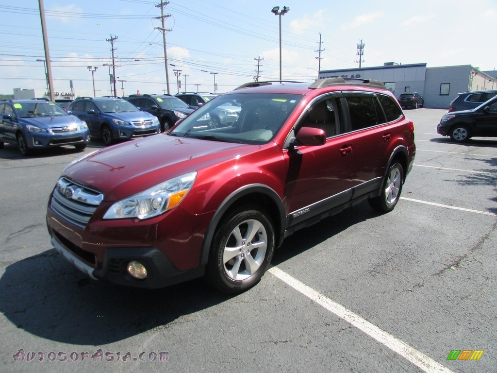 2013 Outback 2.5i Limited - Venetian Red Pearl / Warm Ivory Leather photo #2