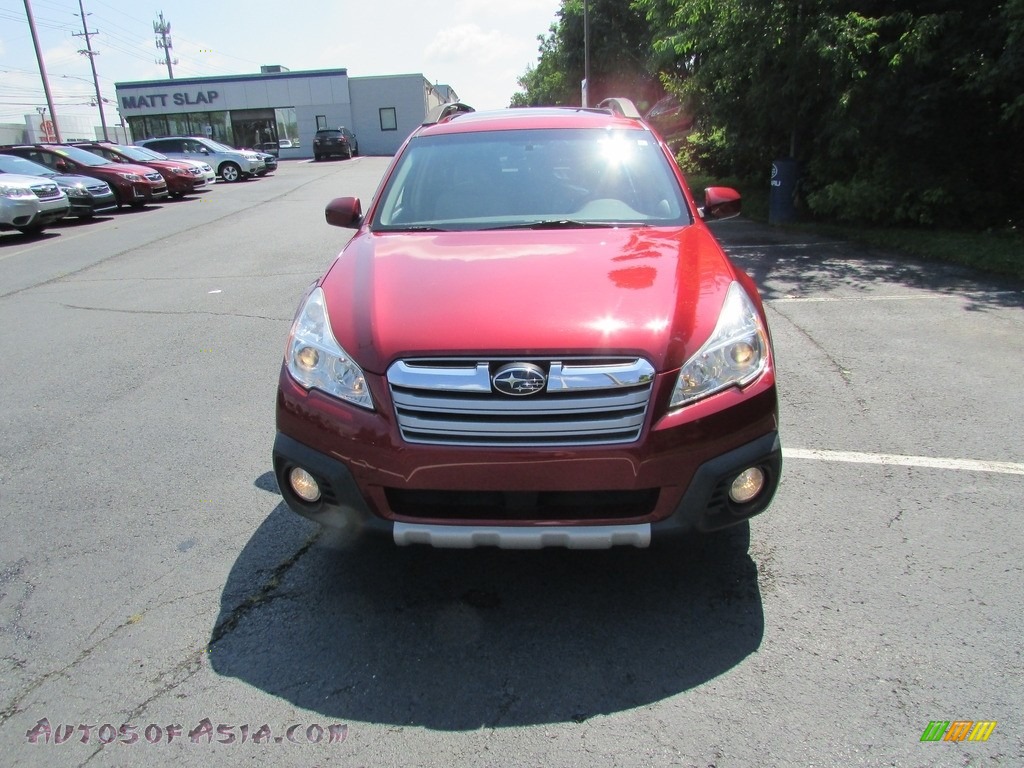 2013 Outback 2.5i Limited - Venetian Red Pearl / Warm Ivory Leather photo #3