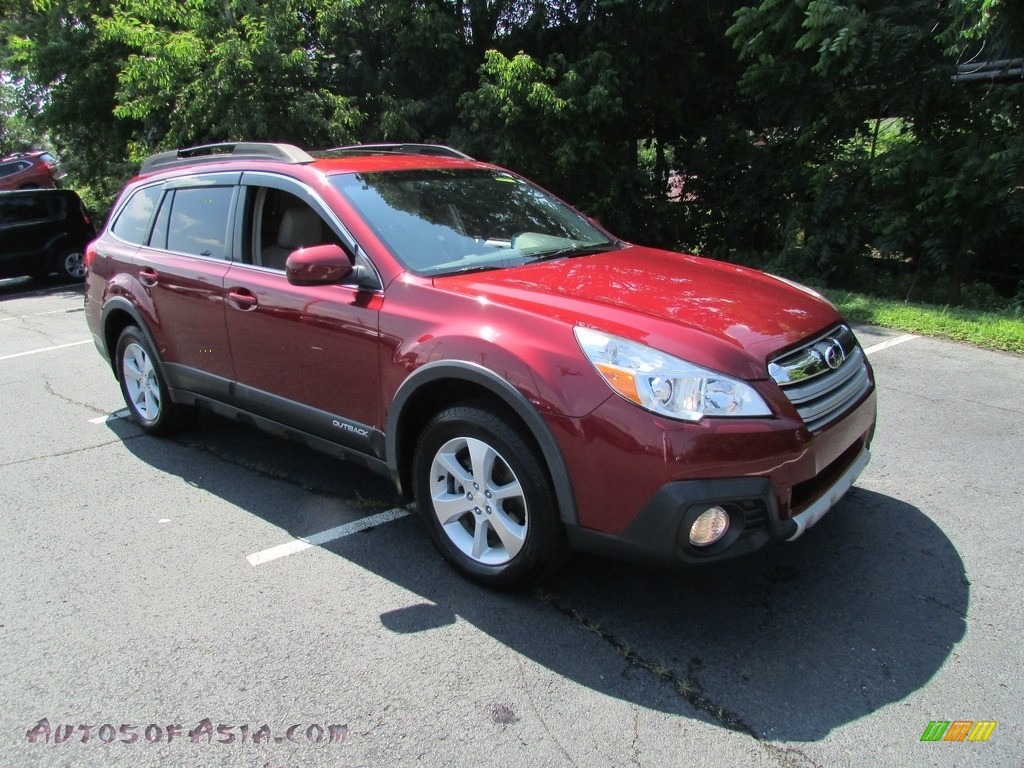 2013 Outback 2.5i Limited - Venetian Red Pearl / Warm Ivory Leather photo #4