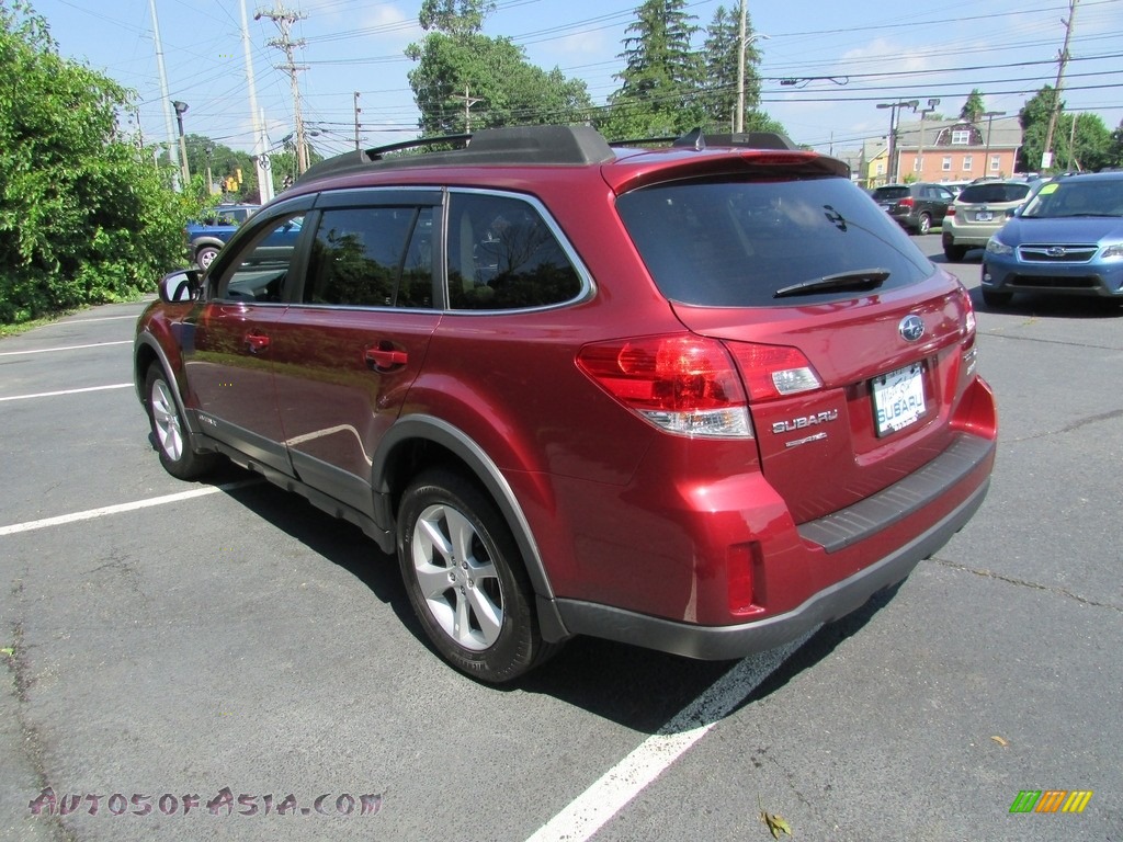 2013 Outback 2.5i Limited - Venetian Red Pearl / Warm Ivory Leather photo #8