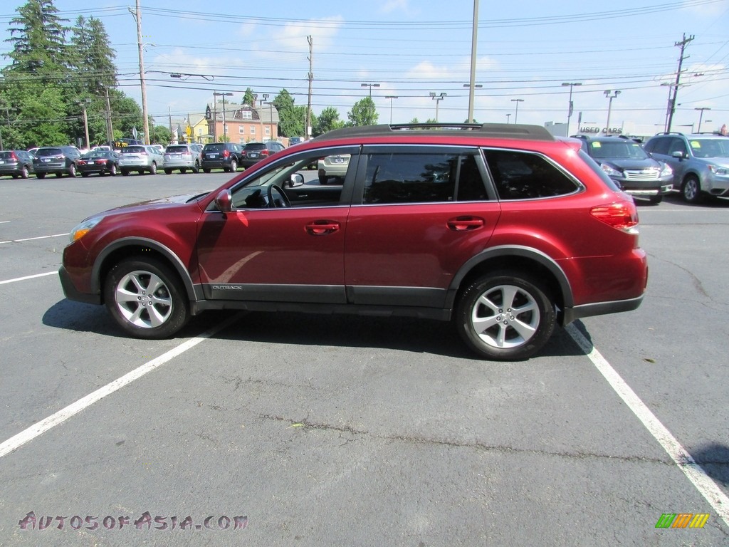 2013 Outback 2.5i Limited - Venetian Red Pearl / Warm Ivory Leather photo #9