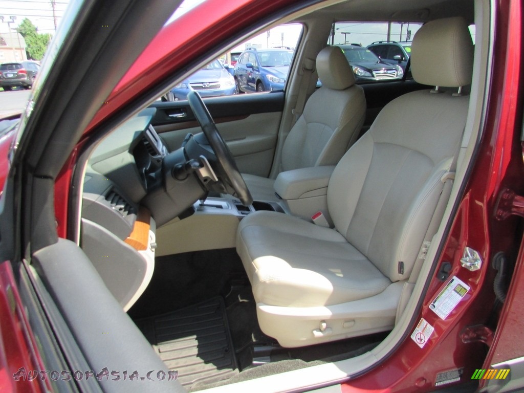 2013 Outback 2.5i Limited - Venetian Red Pearl / Warm Ivory Leather photo #15
