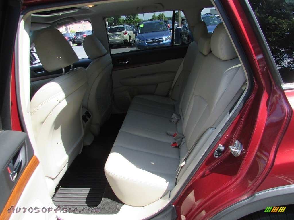 2013 Outback 2.5i Limited - Venetian Red Pearl / Warm Ivory Leather photo #21