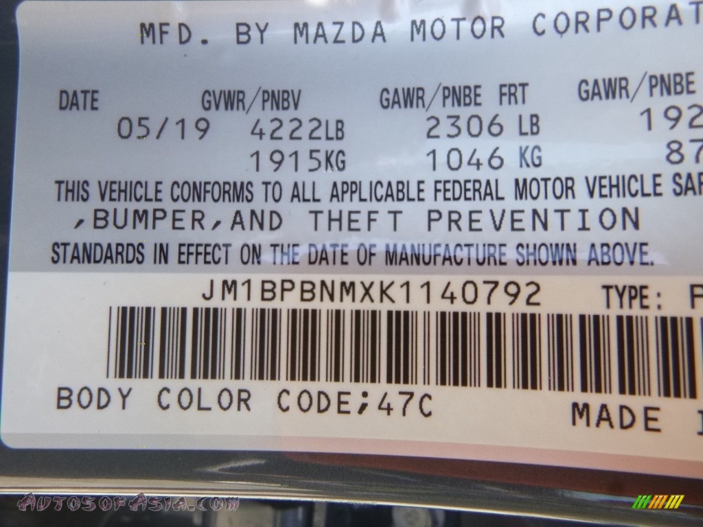 2019 MAZDA3 Hatchback Premium AWD - Polymetal Gray Mica / Black photo #12