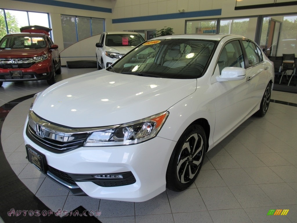 White Orchid Pearl / Ivory Honda Accord EX-L Sedan