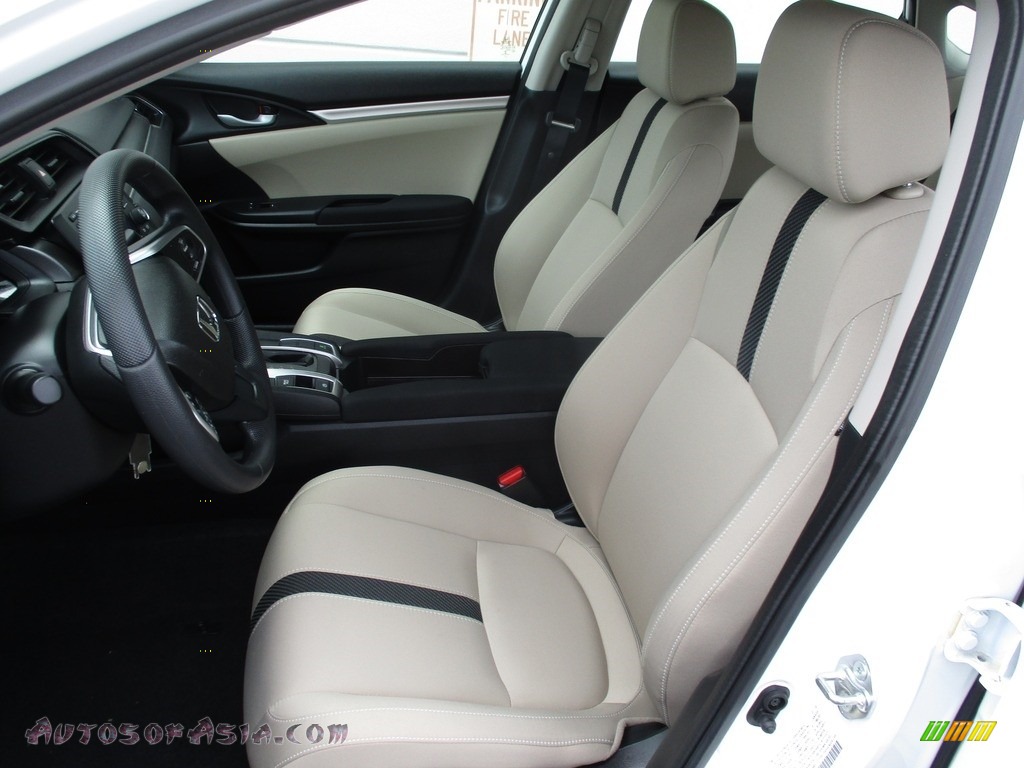 2018 Civic LX Sedan - Taffeta White / Ivory photo #11
