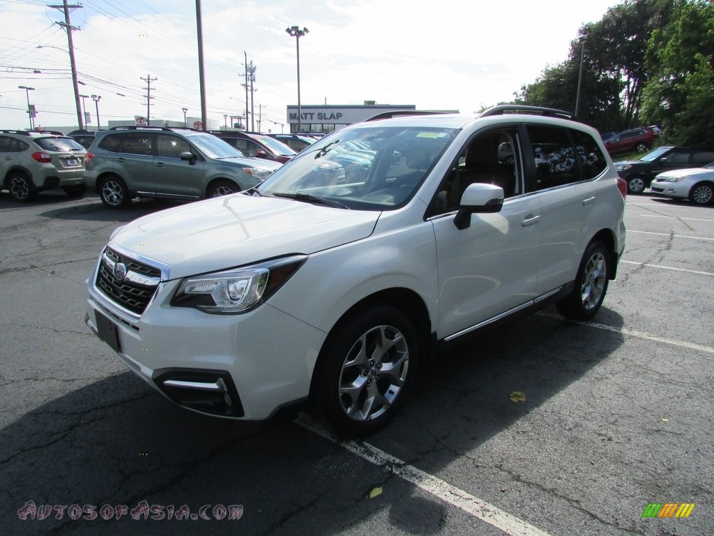 2017 Forester 2.5i Touring - Crystal White Pearl / Saddle Brown photo #2