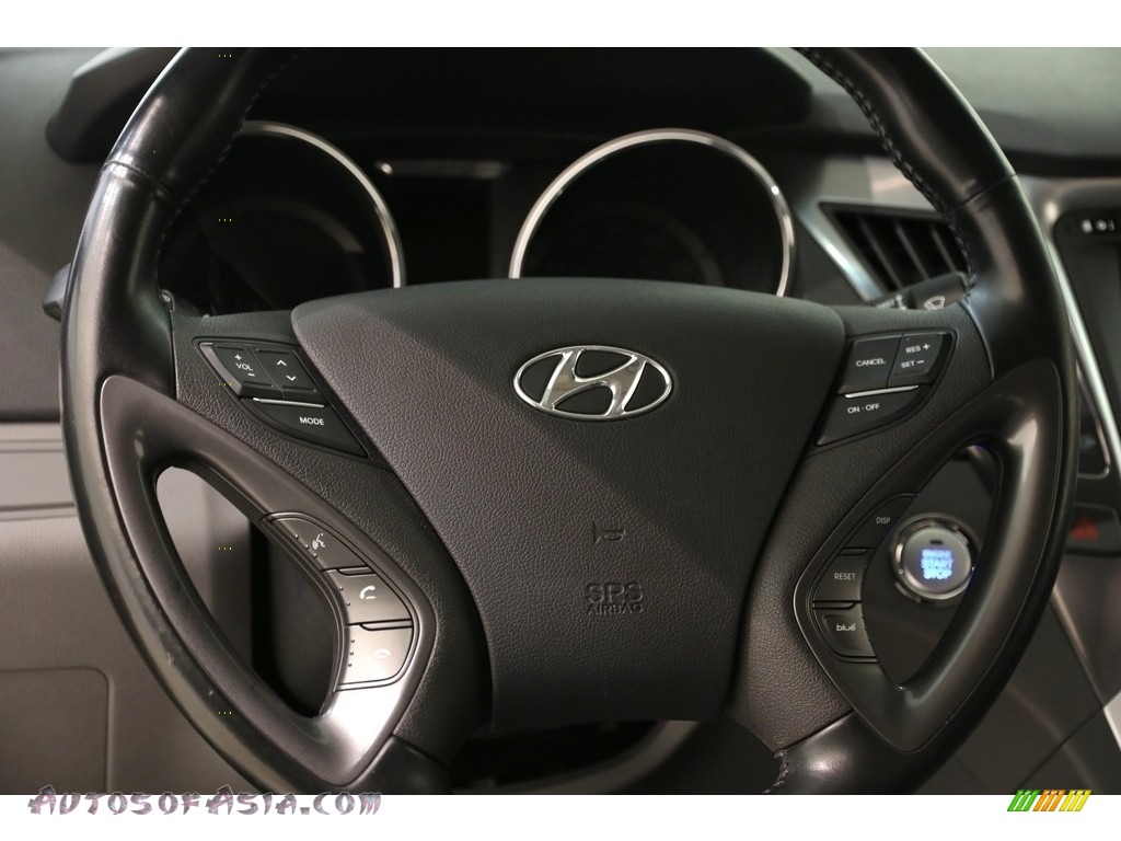 2013 Sonata Hybrid Limited - Black Onyx Pearl / Gray photo #6