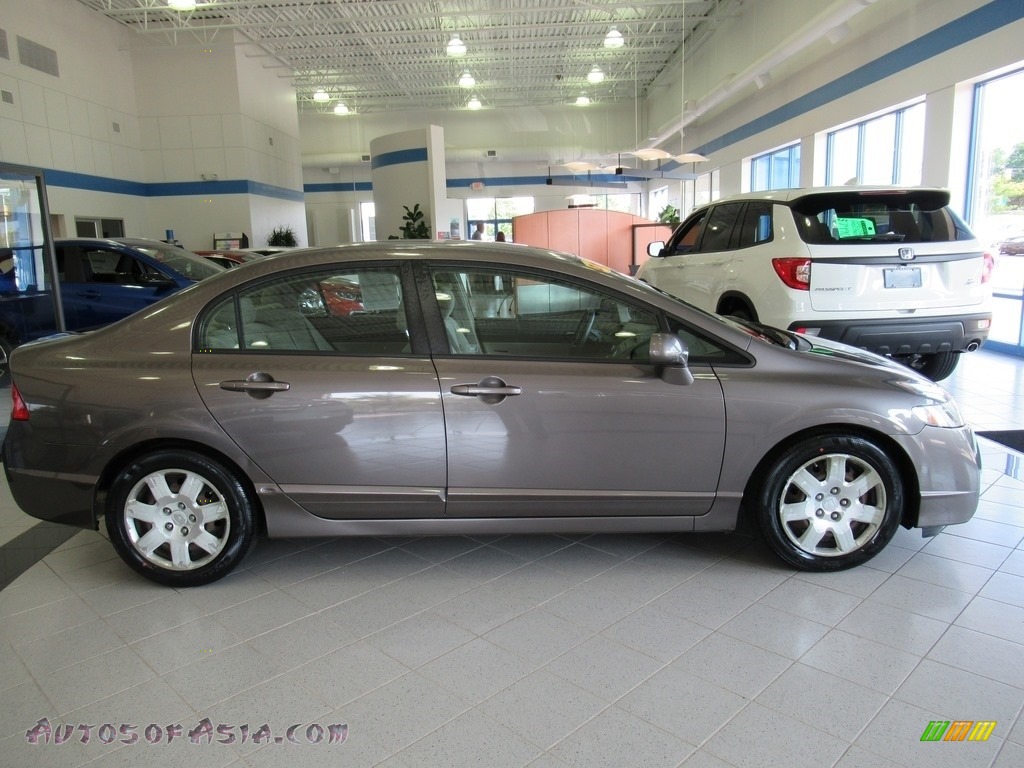 2011 Civic LX Sedan - Polished Metal Metallic / Gray photo #4