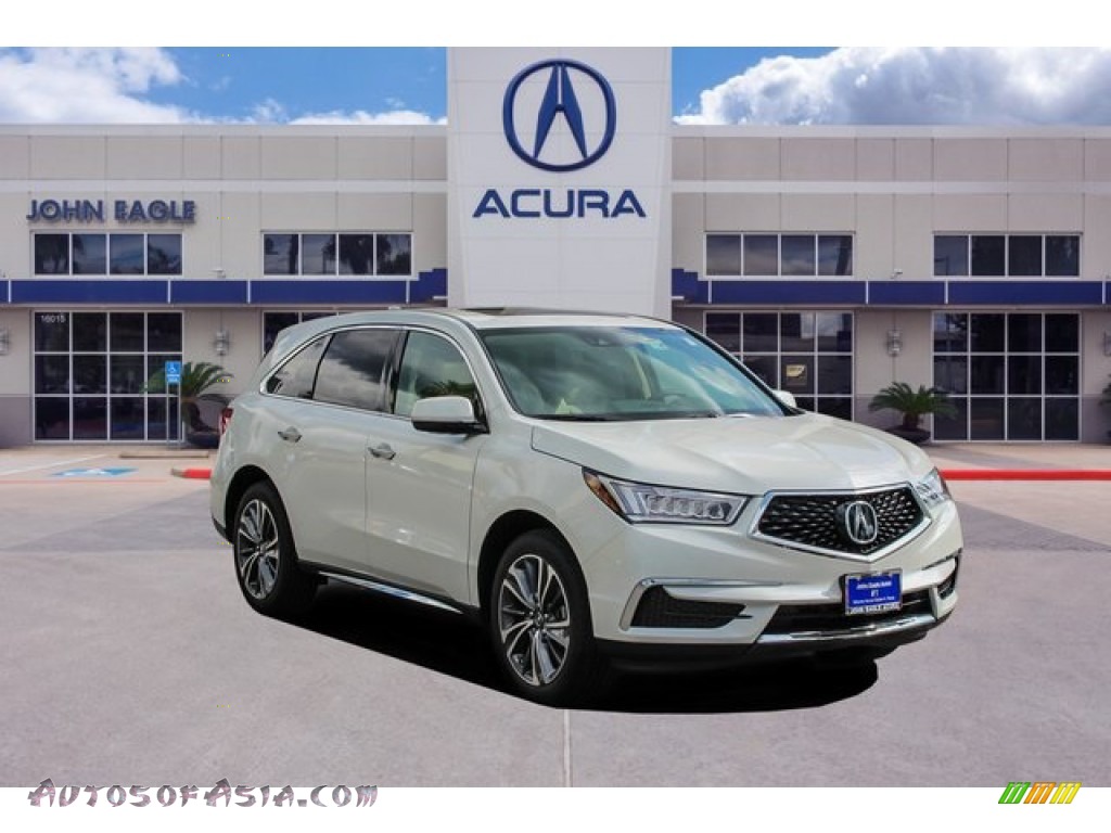 Platinum White Pearl / Parchment Acura MDX Technology