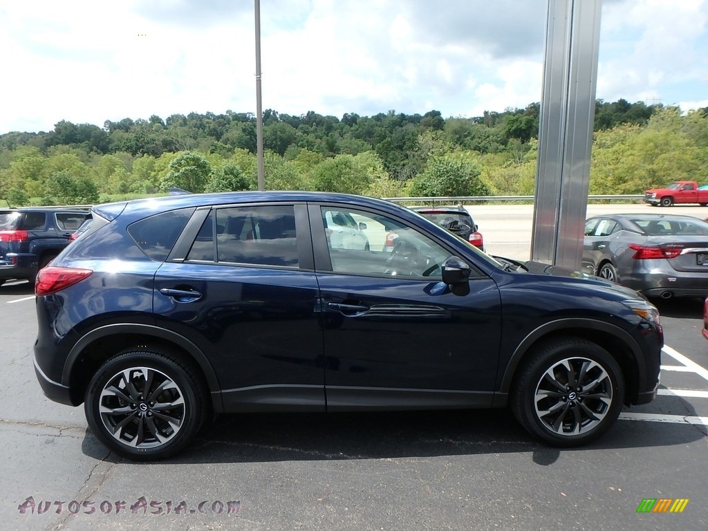 2016 CX-5 Grand Touring AWD - Deep Crystal Blue Mica / Parchment photo #5