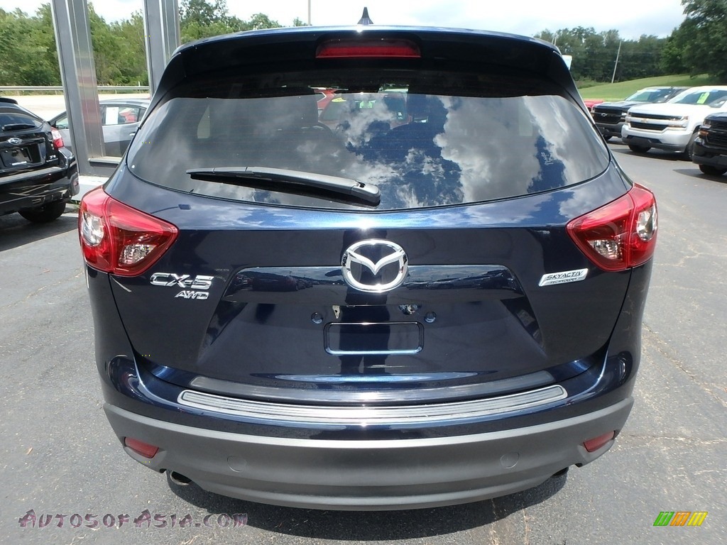 2016 CX-5 Grand Touring AWD - Deep Crystal Blue Mica / Parchment photo #9