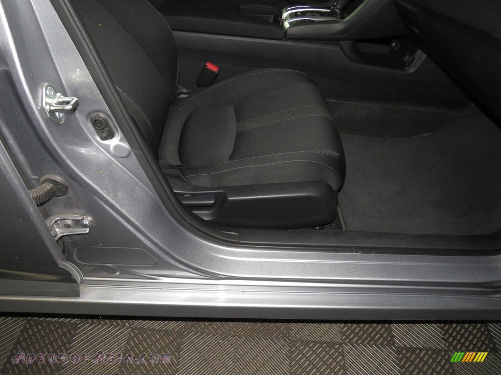 2017 Civic LX Sedan - Lunar Silver Metallic / Black photo #24