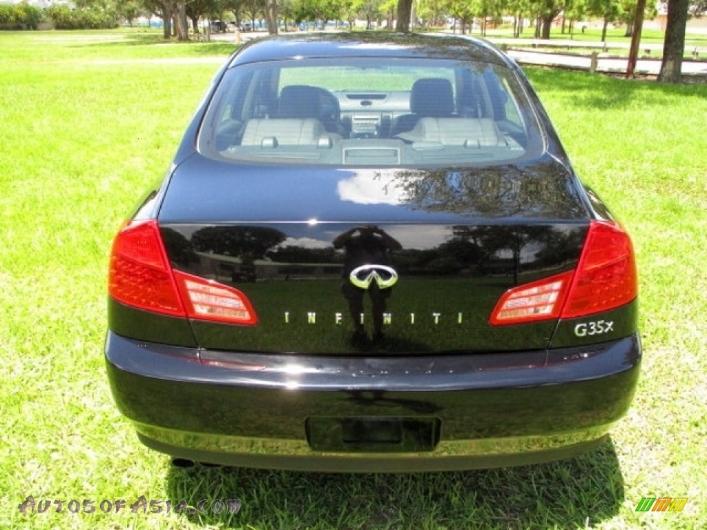 2004 G 35 x Sedan - Black Obsidian / Graphite photo #7