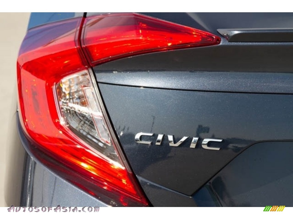 2019 Civic EX Sedan - Cosmic Blue Metallic / Gray photo #6