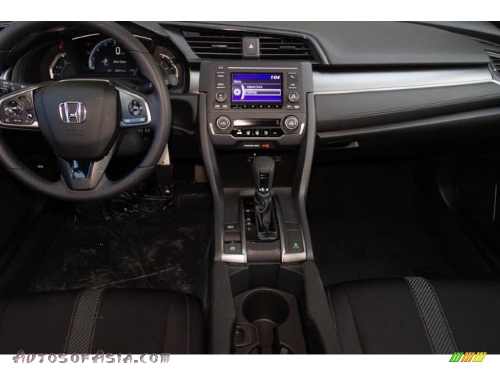 2019 Civic LX Hatchback - Polished Metal Metallic / Black photo #17