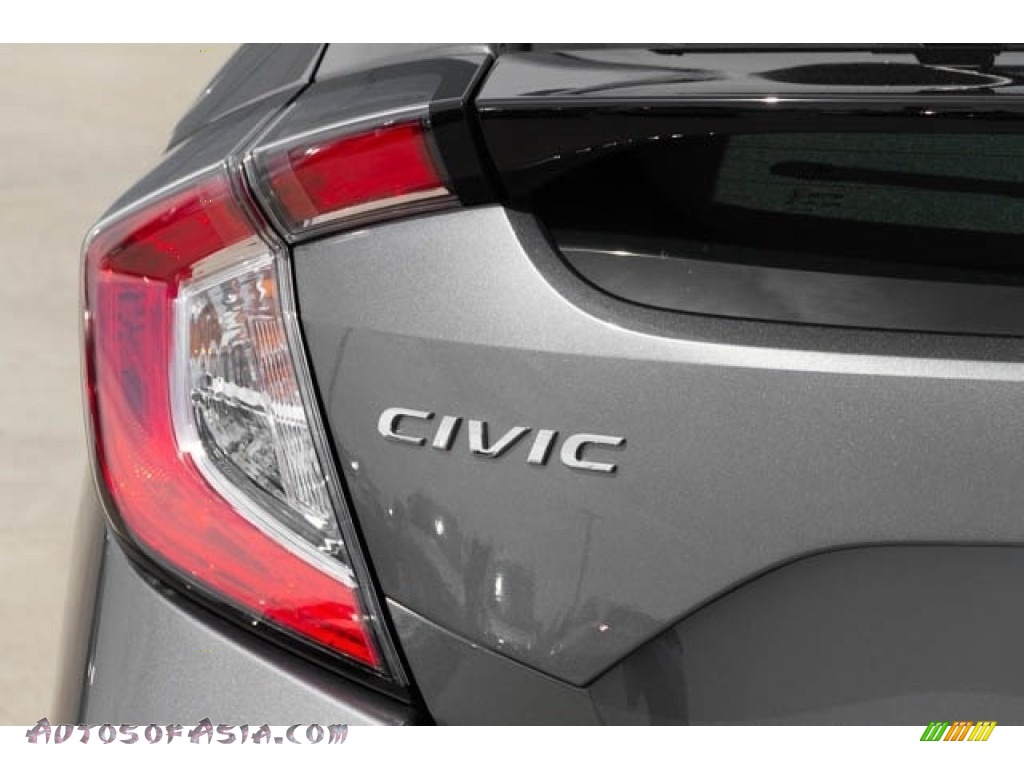2019 Civic LX Hatchback - Polished Metal Metallic / Black photo #6