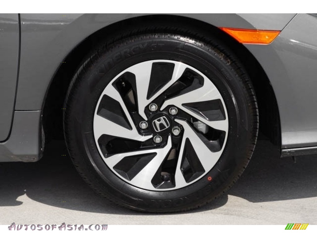 2019 Civic LX Hatchback - Polished Metal Metallic / Black photo #11