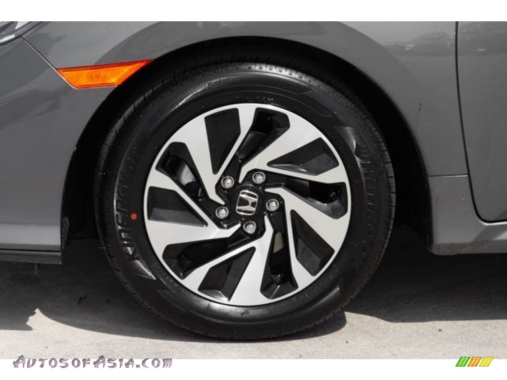 2019 Civic LX Hatchback - Polished Metal Metallic / Black photo #13