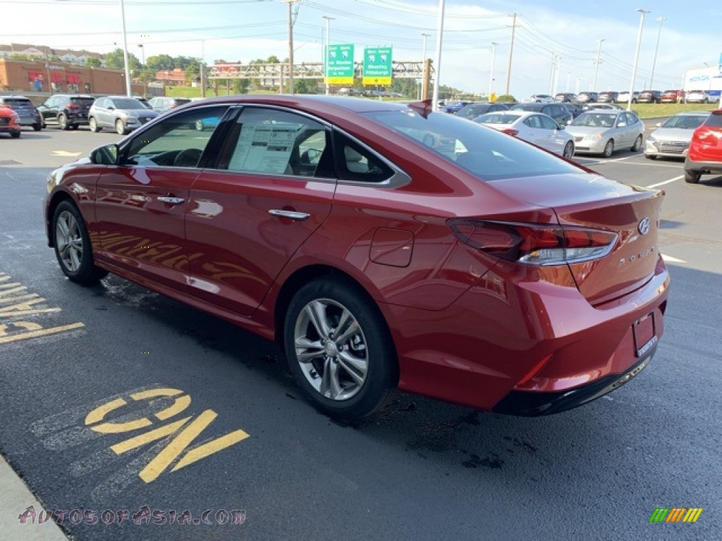 2019 Sonata Limited - Scarlet Red / Gray photo #6