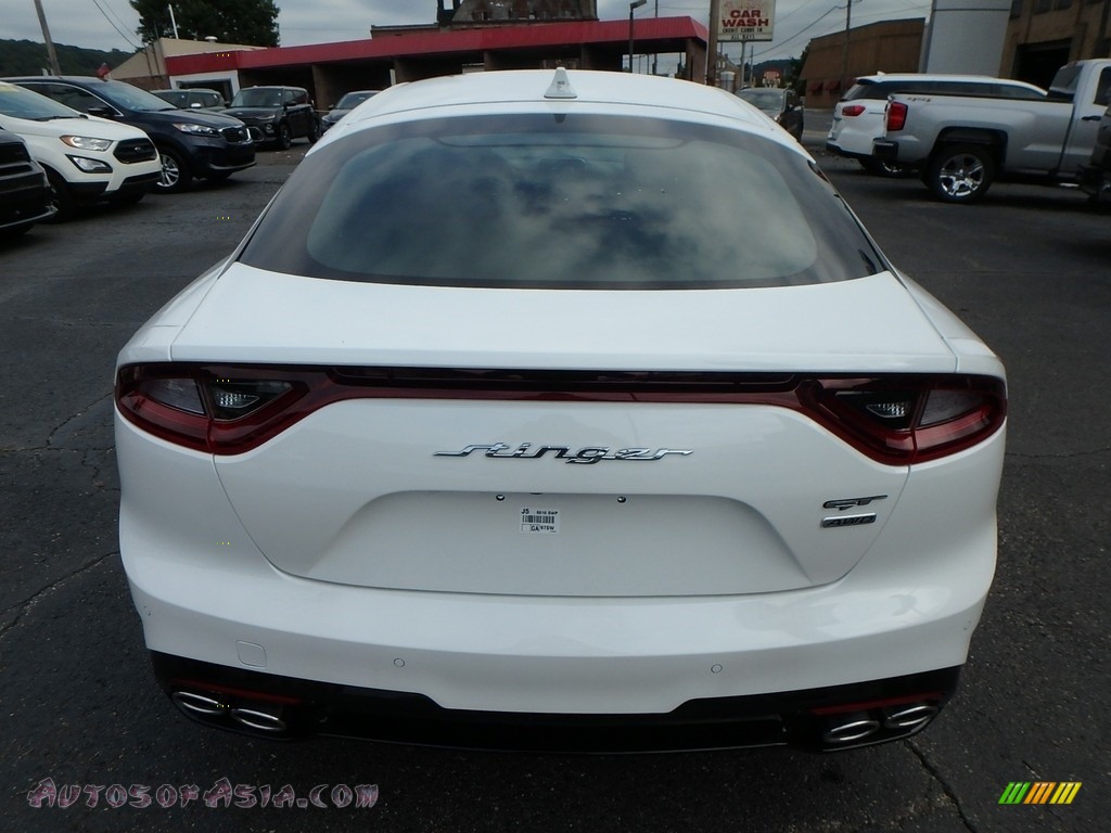 2019 Stinger GT AWD - Snow White Pearl / Red photo #3