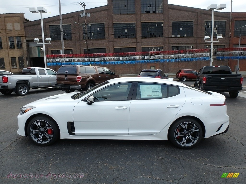 2019 Stinger GT AWD - Snow White Pearl / Red photo #6