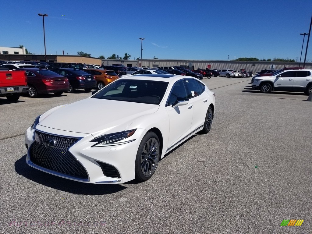 Eminent White Pearl / Noble Brown Lexus LS 500 AWD