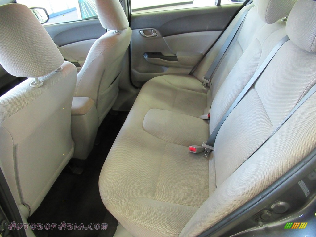 2012 Civic LX Sedan - Polished Metal Metallic / Gray photo #24