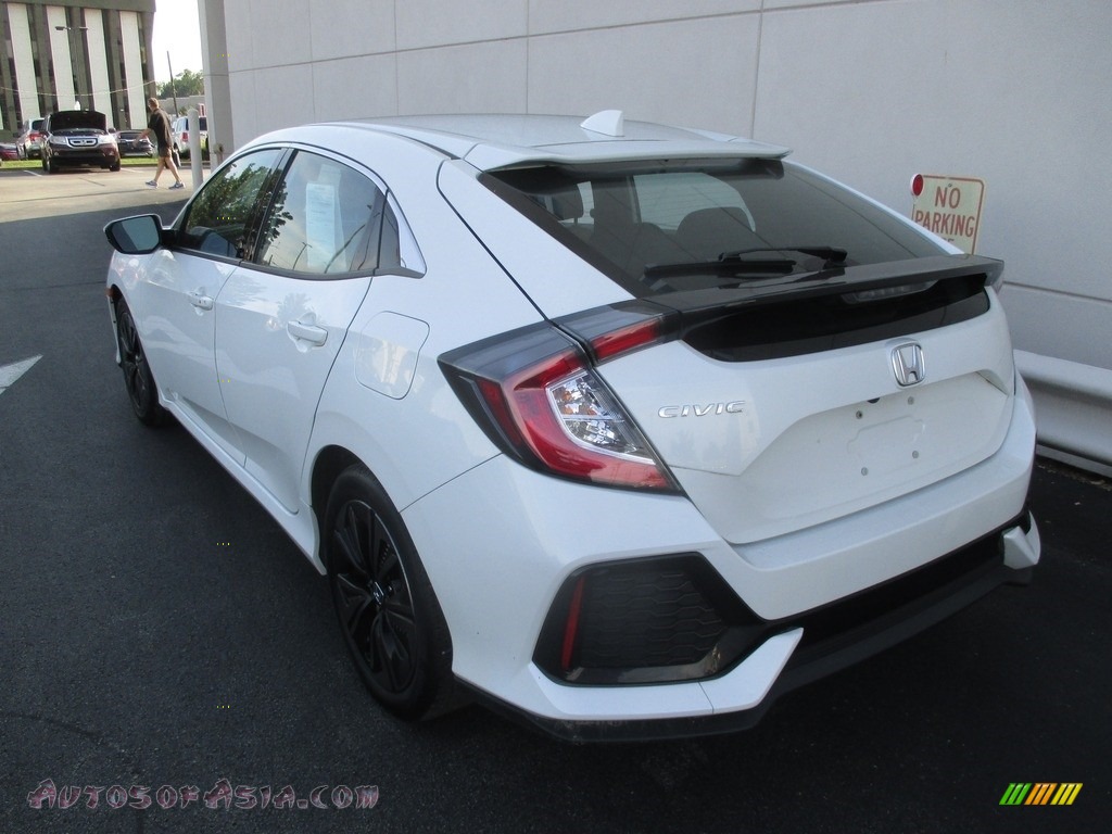2017 Civic EX Hatchback - White Orchid Pearl / Black/Ivory photo #3