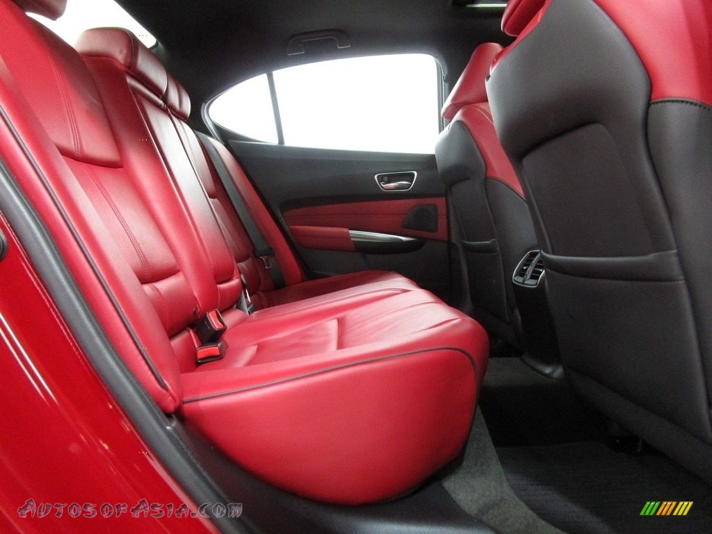 2018 TLX V6 A-Spec Sedan - San Marino Red / Red photo #19