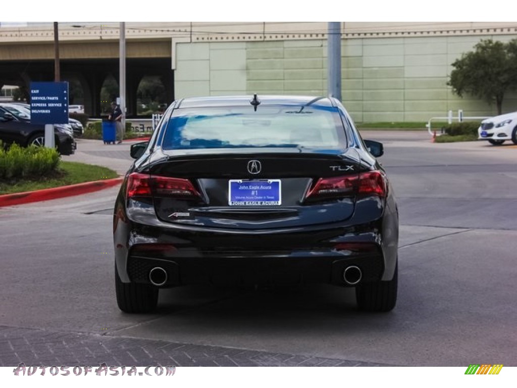 2019 TLX V6 A-Spec Sedan - Crystal Black Pearl / Red photo #4
