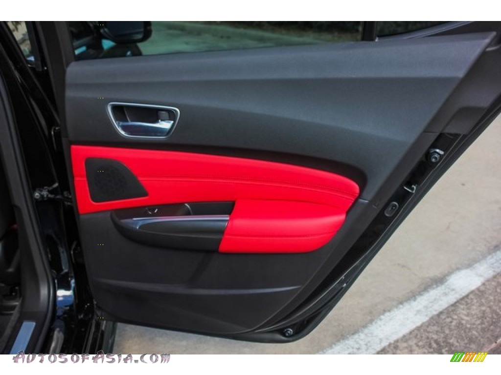 2019 TLX V6 A-Spec Sedan - Crystal Black Pearl / Red photo #26