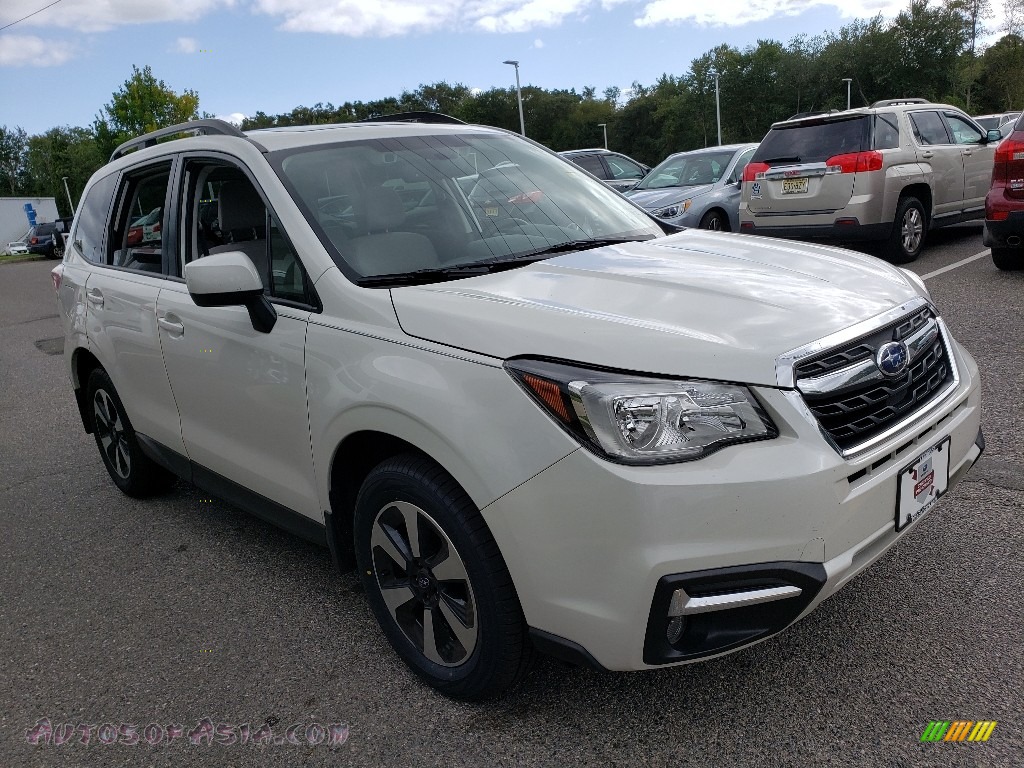 2017 Forester 2.5i Premium - Crystal White Pearl / Gray photo #1