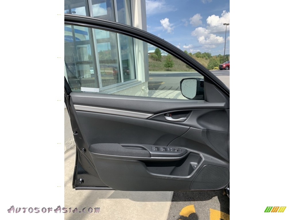 2019 Civic LX Sedan - Crystal Black Pearl / Black photo #10