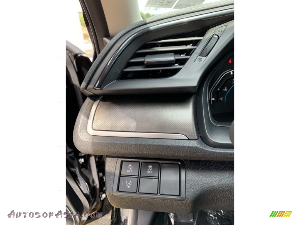 2019 Civic LX Sedan - Crystal Black Pearl / Black photo #12