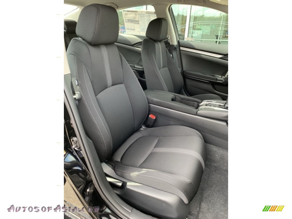 2019 Civic LX Sedan - Crystal Black Pearl / Black photo #26