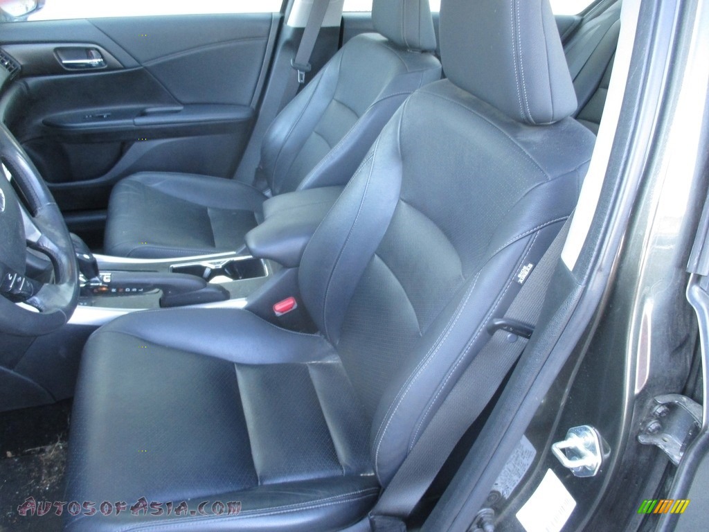 2014 Accord EX-L Sedan - Hematite Metallic / Black photo #9