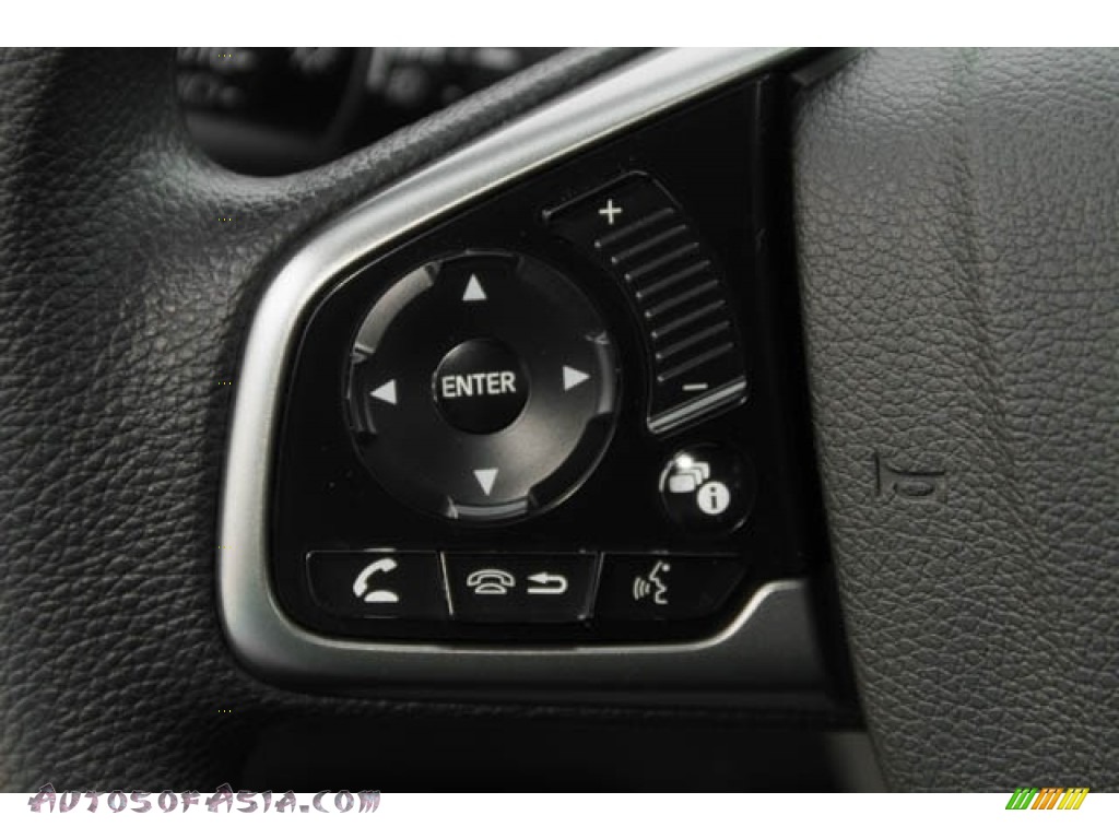 2020 Civic EX Hatchback - Platinum White Pearl / Black photo #12