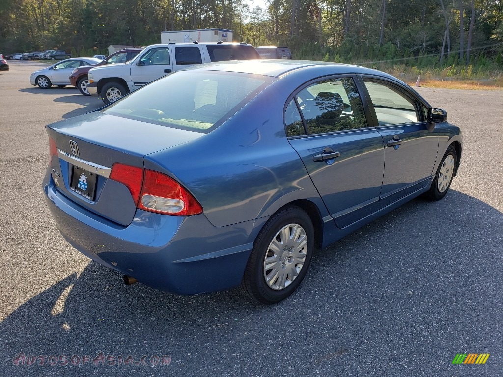 2010 Civic DX-VP Sedan - Atomic Blue Metallic / Gray photo #6