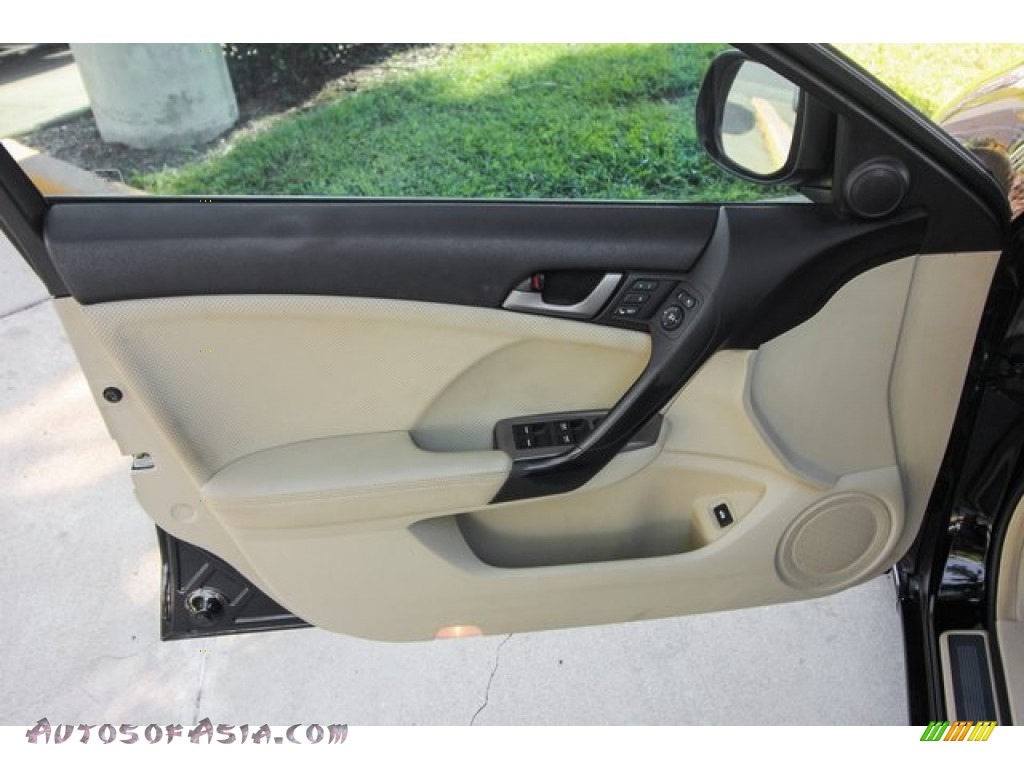 2010 TSX Sedan - Crystal Black Pearl / Parchment photo #18