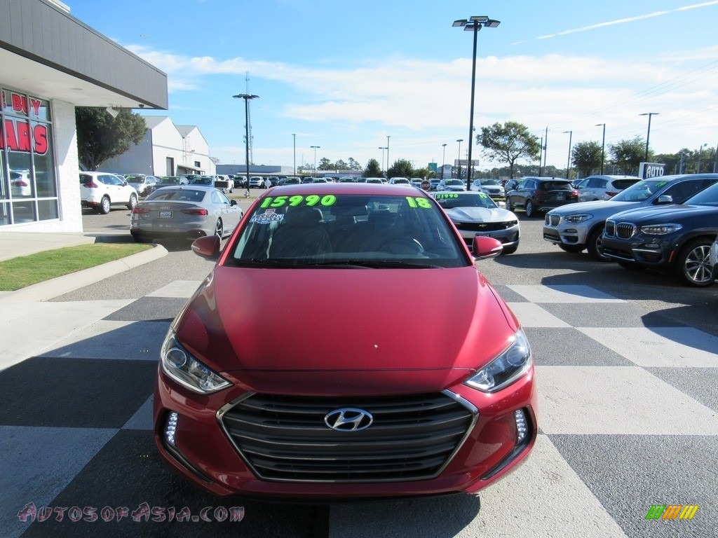 2018 Elantra Limited - Scarlet Red / Gray photo #2