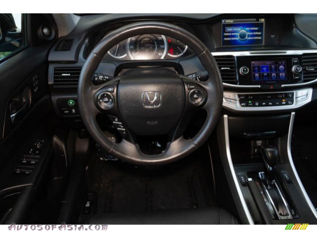 2014 Accord EX-L V6 Sedan - Crystal Black Pearl / Black photo #5