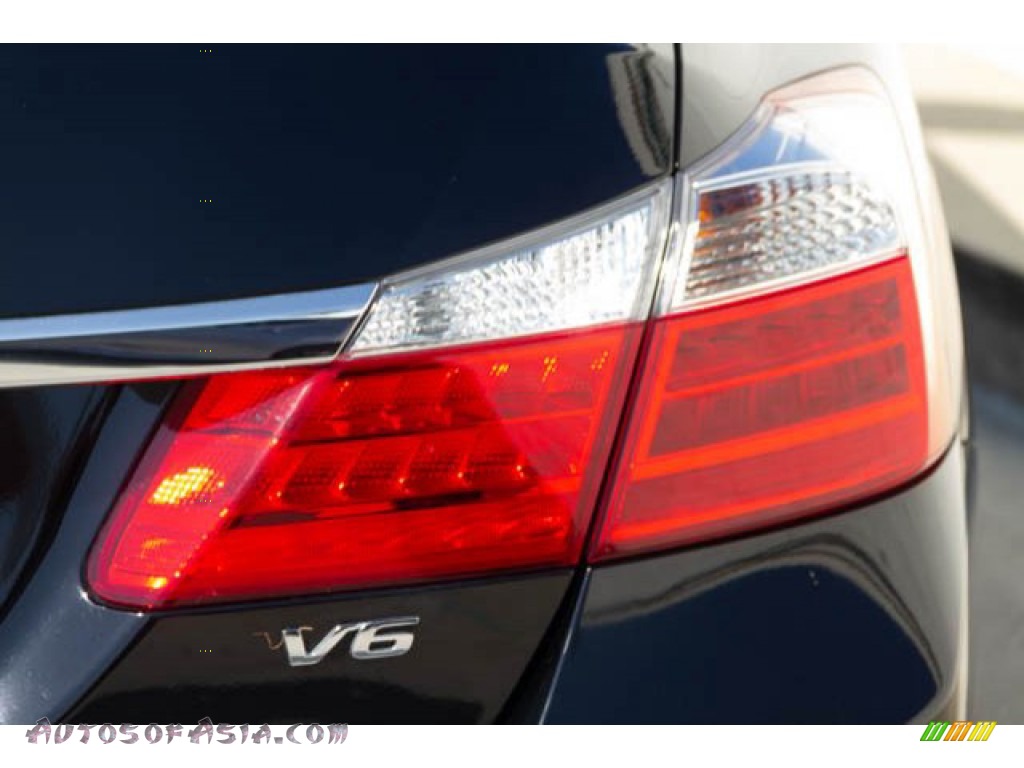 2014 Accord EX-L V6 Sedan - Crystal Black Pearl / Black photo #11