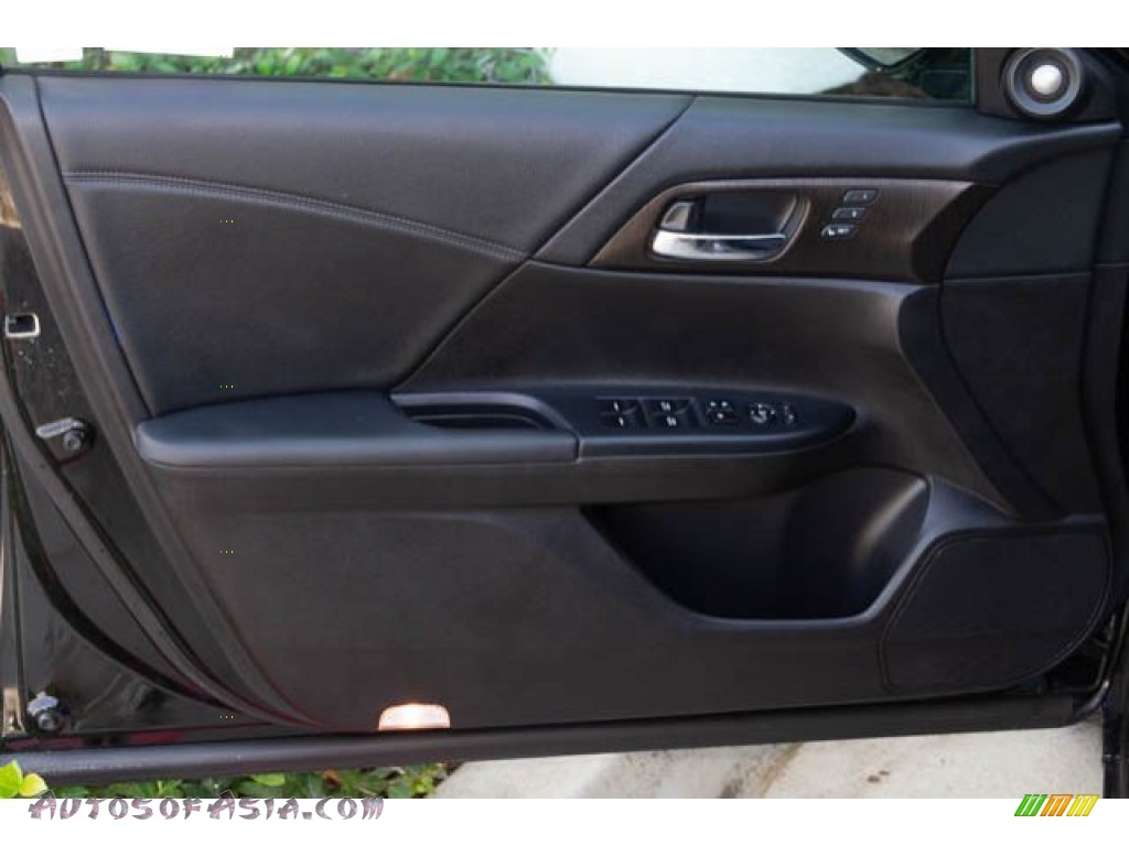 2014 Accord EX-L V6 Sedan - Crystal Black Pearl / Black photo #28