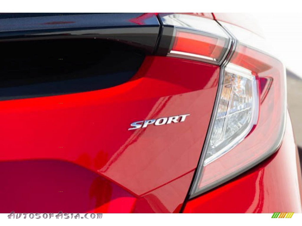 2019 Civic Sport Hatchback - Rallye Red / Black photo #10