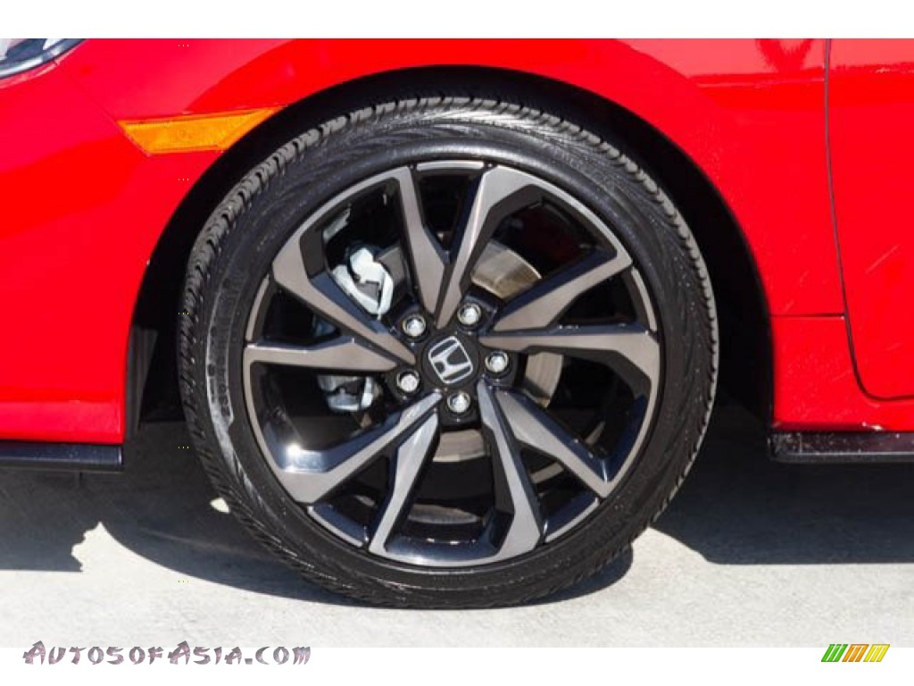 2019 Civic Sport Hatchback - Rallye Red / Black photo #35