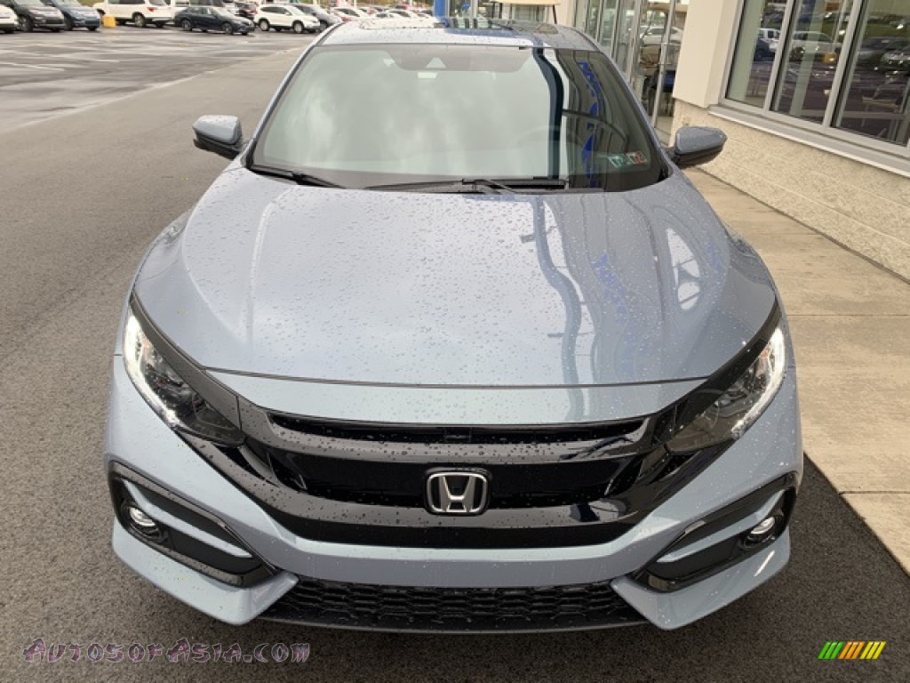2020 Civic EX Hatchback - Sonic Gray Pearl / Black photo #3