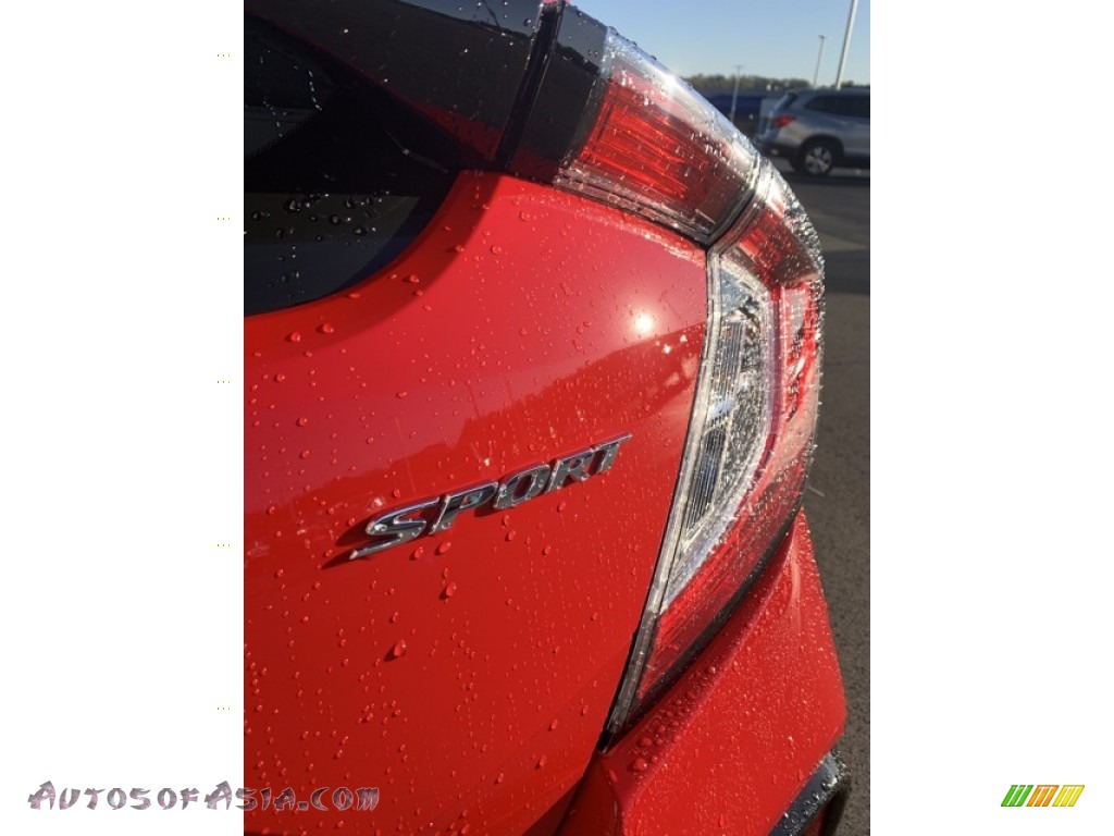 2020 Civic Sport Hatchback - Rallye Red / Black photo #22
