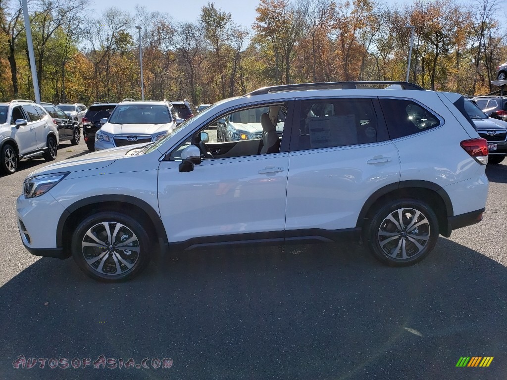 2020 Forester 2.5i Limited - Crystal White Pearl / Gray photo #3
