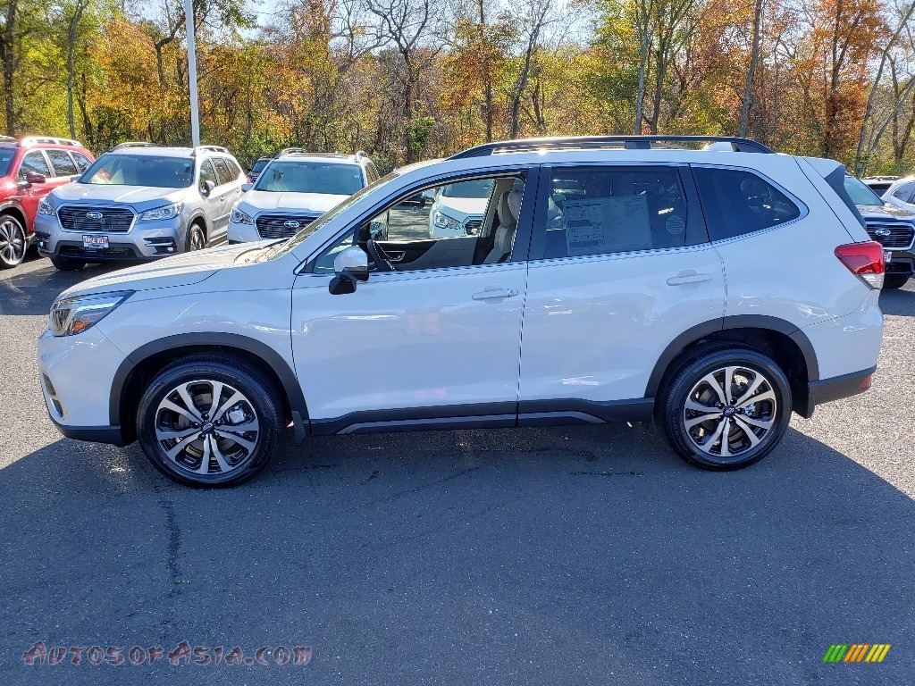2020 Forester 2.5i Limited - Crystal White Pearl / Gray photo #3